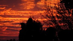 sunset; St Lawrence Seaway; Clayton, NY