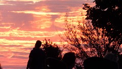 sunset; St Lawrence Seaway; Clayton, NY