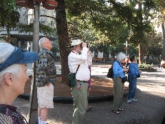 Plaza des Armas; Ruth Bennett McDougal Dorrough; Dale Anderson; Frank Gibson; Marcia Blacklin; Selma Weber; Santiago Chile