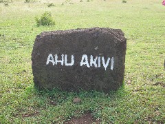 Easter Island; Ahu Akivi