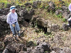 Ruth Bennett McDougal Dorrough; Easter Island; Elder Hostel Service Work; Our Cave