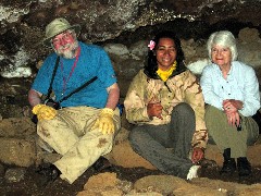 Dan Dorrough; Gina; Marcia Blacklin; Easter Island; Elder Hostel Service Work; Our Cave
