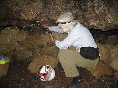 Marcia Blacklin; Easter Island; Elder Hostel Service Work; Cave