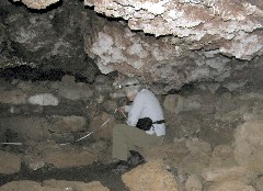 Marcia Blacklin; Easter Island; Elder Hostel Service Work; Cave