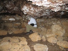 Marcia Blacklin; Easter Island; Elder Hostel Service Work; Cave