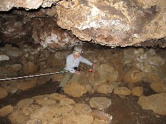 Marcia Blacklin; Easter Island; Elder Hostel Service Work; Cave