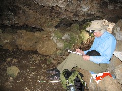 Marcia Blacklin; Easter Island; Elder Hostel Service Work; Cave