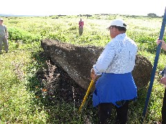 Sergio Rapu; Easter Island; Elder Hostel Service Work; Moai