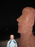 Ruth Dorrough; moai; before Sunrise