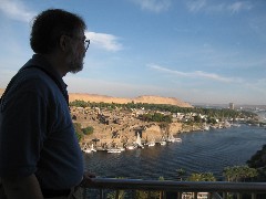 Dan Dorrough; Trips; Egypt; Cataract Hotel balconey