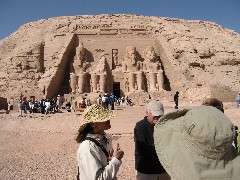 Djenane Batanouni; Norm Shemitz; Trips; Egypt; Abu Simbel