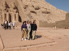Alexandra Miller; Linda Hoffman; Barbara Gottfried; Patti Heien; Trips; Egypt; Abu Simbel