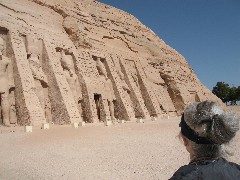 Ruth Bennett McDougal Dorrough; Trips; Egypt; Abu Simbel