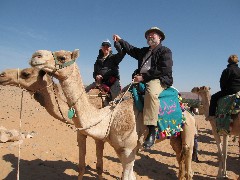 Ruth Bennett McDougal Dorrough; Dan Dorrough; Trips; Egypt; Camel Ride