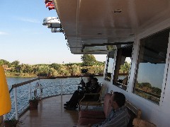 Trips; Egypt; Nile River Boat Hator; security guards at work