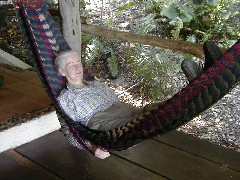 Ruth Bennett McDougal Dorrough; Hammock; Aguateca Guatemala Trips