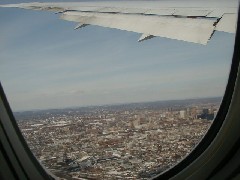 Newark trips airplane