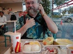 Dan Dorrough; Breakfast Family McDonalds Micronesia Rice Saipan Spam Trips