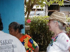 Magdelena Metau (Lourdes mother); Ruth Bennett McDougal Dorrough; Micronesia Saipan Trips