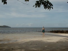 Ruth Bennett McDougal Dorrough; Micronesia Pohnpei Trips Village ocean beach;