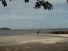 Ruth Bennett McDougal Dorrough; Micronesia Pohnpei Trips Village ocean beach;