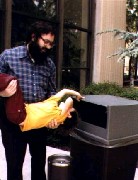 Dan Dorrough; Andy McDougal; Hershey PA trashcan
