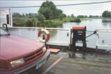 we cross the river on the ferry; Near Tiszovid Hungary where Julia Szechy (Szecsi) grew up