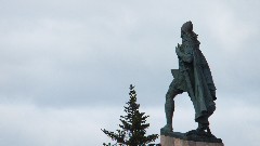 Iceland; - Lutheran Church; Lief Eiricsson statue
