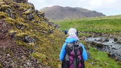 Ruth Bennett McDougal Dorrough; Stykkisholmur, Iceland, IS; hike