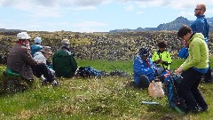 Iceland group; Gr�a M�sd�ttir; Hermann; Stykkisholmur, Iceland, IS
