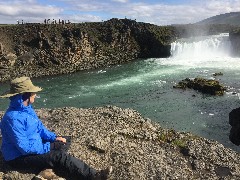 Ruth Bennett McDougal Dorrough; Godafoss Waterfall, Iceland, IS
