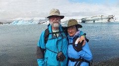 Dan Dorrough; Ruth Bennett McDougal Dorrough; Jokulsarlon Glacier Lagoon; Iceland, IS