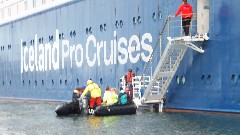 Ocean Diamond Cruise Ship; Zodiac Trip; Vestmannaeyjar Heimaey Iceland, IS