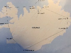 Iceland Map of locations visited