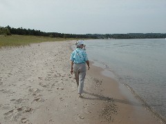 Ruth Dorrough; Michigan 2005 Trips Beach at the Petoskey State Park