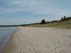 Michigan 2005 Trips Beach at the Petoskey State Park