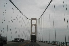 Macinac Bridge Michigan 2005 Trips