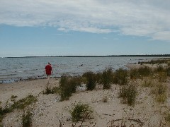 Ruth Dorrough; Sturgeon Bay Beach Michigan 2005 Trips