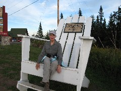 Ruth Dorrough; Minnesota; Cove Point Lodge; lawn chair