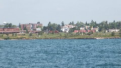 The Breakwater and Light House; Two Harbors Minnesota