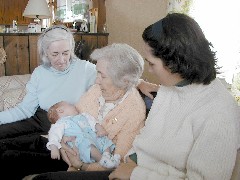 Ruth Bennett McDougal Dorrough; Alice Bennett; Jacob Wheeler; Katherine (Kat) McDougal Wheeler McCandless; Trips New England Jacobs Christening