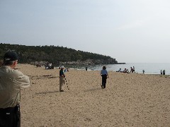 Ruth Bennett McDougal Dorrough; Acadia; Sand beach