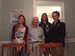Ellery Kate Wheeler; Ruth Bennett McDougal Dorrough; Jacob Grant Wheeler; Katherine (Kat) McDougal Wheeler McCandless; Airbnb in Alton, NH