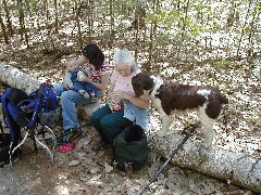 Jacob Wheeler; Kat Wheeler; Ruth Dorrough; Family Trips New England Hampshire Mac dog