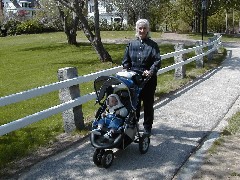 Ruth Dorrough; Jacob Wheeler; Family Trips New England Hampshire stroller