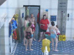 Kat Wheeler; Ellery Wheeler; Swimming party; Crotched Mountain rehab venter