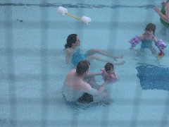 Kat Wheeler; Chris Wheeler; Ellery Wheeler; swimming party; Crotched Mountain rehab center
