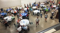 dinner at Wegerzyn Center Dayton Ohio; August; North Country Trail Conference