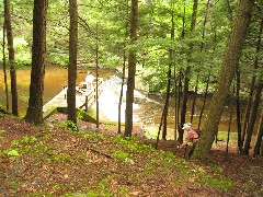 Ben Dorrough; Ruth Dorrough; Dwarfskill stream behind Ben s cabin