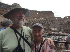 Dan Dorrough; Ruth Bennett McDougal Dorrough; Rome; Colosseum